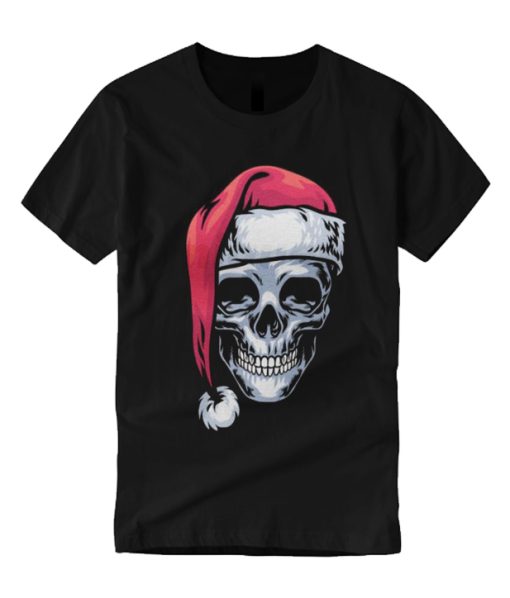 Santa Hat Skull smooth T Shirt