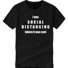 Social Distancing Back Off Germ Introvert smooth T Shirt