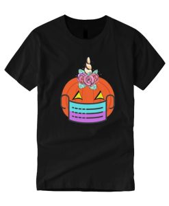 Unicorn Pumpkin Wearing A Face Mask 2020 smooth T Shirt