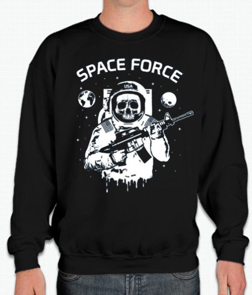 Astronaut Skull smooth graphic Sweatshirt