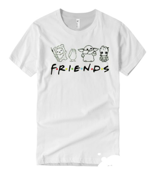 Baby Yoda Disney Friends smooth T Shirt