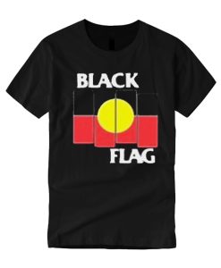 Black Flag X Aboriginal Flag smooth T Shirt