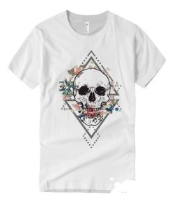 Boho Human Skull smooth graphic T Shirt