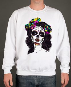 Catrina Sugar Skull smooth graphic Sweatshirt
