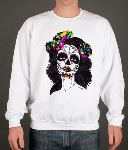 Catrina Sugar Skull smooth graphic Sweatshirt