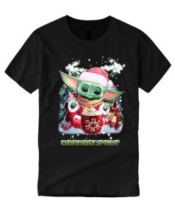 Christmas Baby Yoda smooth T Shirt