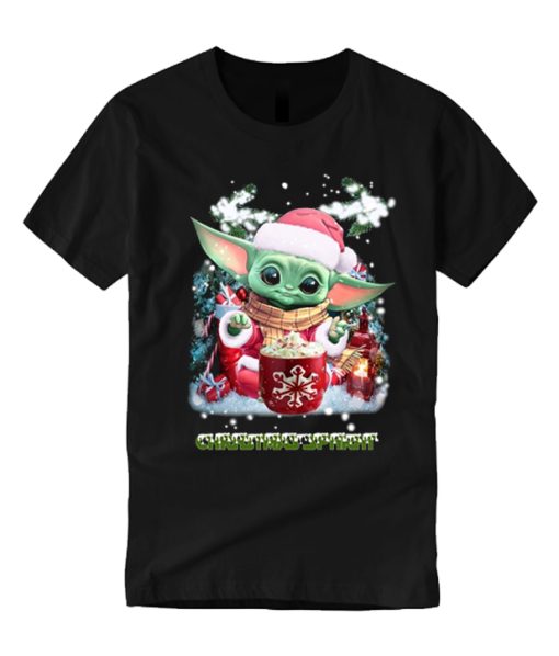 Christmas Baby Yoda smooth T Shirt