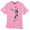 Funny Dancing Skeleton Skull smooth graphic T Shirt