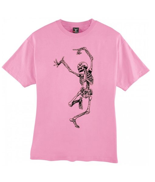 Funny Dancing Skeleton Skull smooth graphic T Shirt