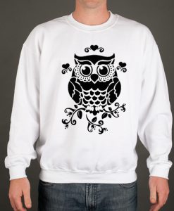 Owl Mandala smooth graphic Sweatshirt