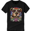 Pitbull Dog - Sugar Skull smooth graphic T Shirt