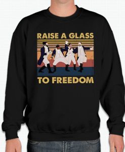 Raise a Glass to Freedom smooth graphic Sweatshirt