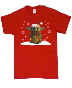 Santa Baby Yoda smooth graphic T Shirt