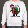 Santa with Face Mask and Toilet Paper smooth Sweatshirt