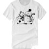 Snowman Couple Christmas smooth graphic T Shirt