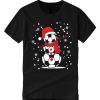 Snowman Flakes Christmas smooth graphic T Shirt