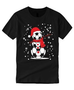 Snowman Flakes Christmas smooth graphic T Shirt