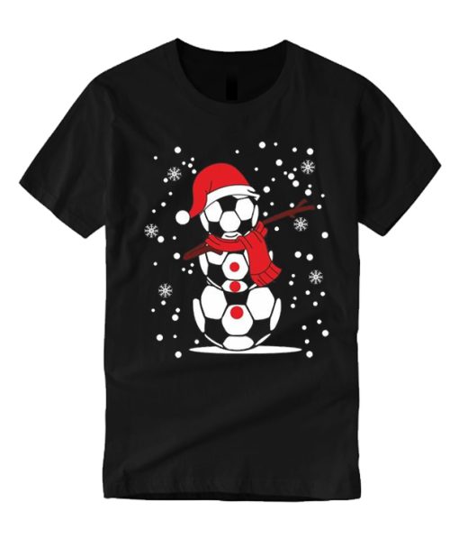 Snowman Flakes Christmas smooth graphic T Shirt