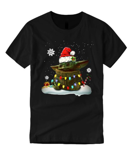 The Mandalorian Baby Yoda - Christmas smooth graphic T Shirt