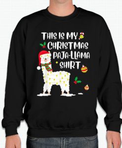 This Is My Christmas Llama Pajama smooth Sweatshirt