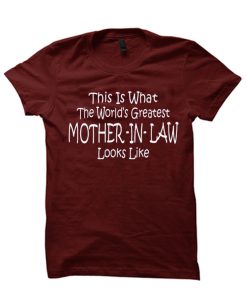 Worlds Greatest MOTHER IN LAW smooth graphic T Shirt