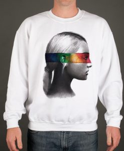 Ariana Grande Rainbow smooth graphic Sweatshirt