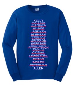 Bills Quarterback List graphic Sweatshirt