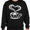 Coffee Heart smooth graphic Sweatshirt