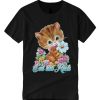 Cute Kitty Eat the Rich smooth graphic T Shirt