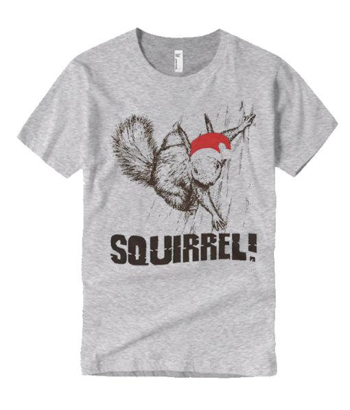 Funny Christmas Squirrel graphic T Shirt