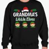 Grandma Little ELF Christmas smooth graphic Sweatshirt