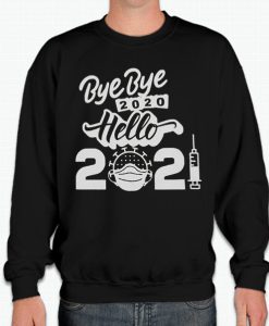 Hello 2021 Happy New Year graphic Sweatshirt