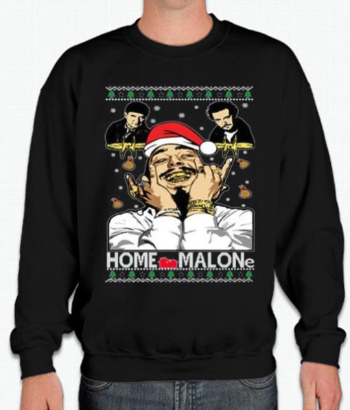 Home Malone Xmas graphic Sweatshirt