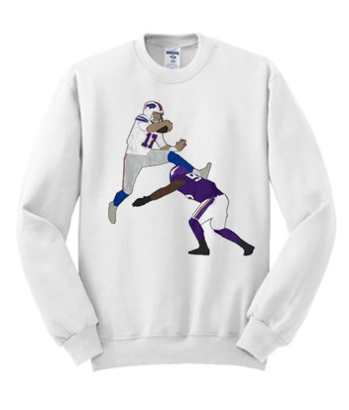 Josh Allen Hurdle Buffalo Bills NFL graphic Sweatshirt