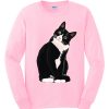 Kitty Cat Face graphic Sweatshirt