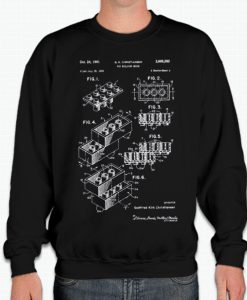 Lego Brick Patent graphic Sweatshirt