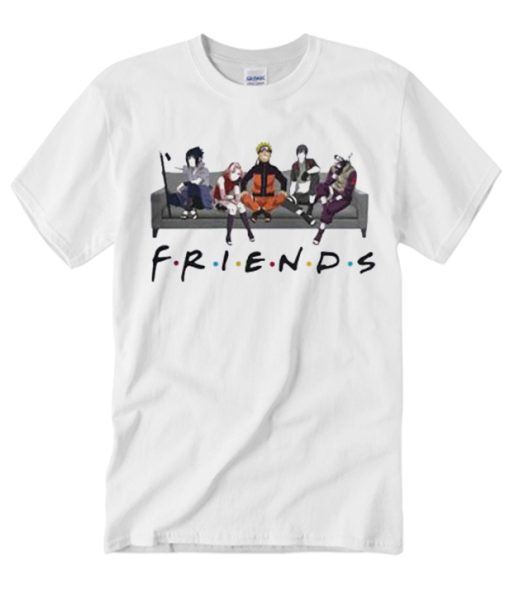 Naruto Anime Friends smooth graphic T Shirt