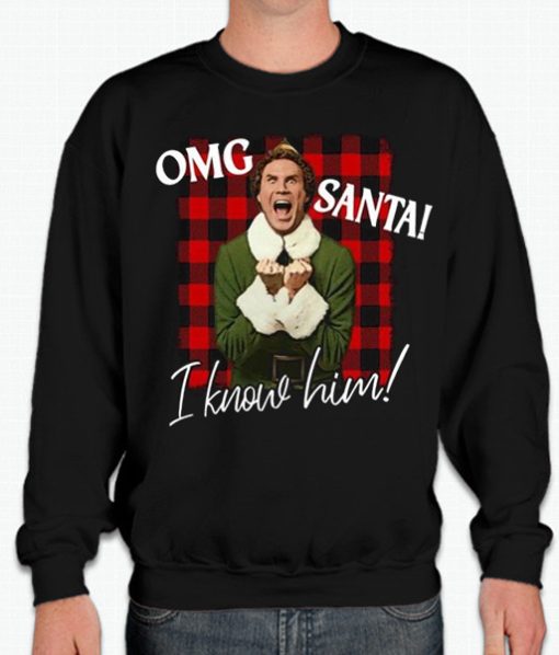 OMG SANTA smooth graphic Sweatshirt