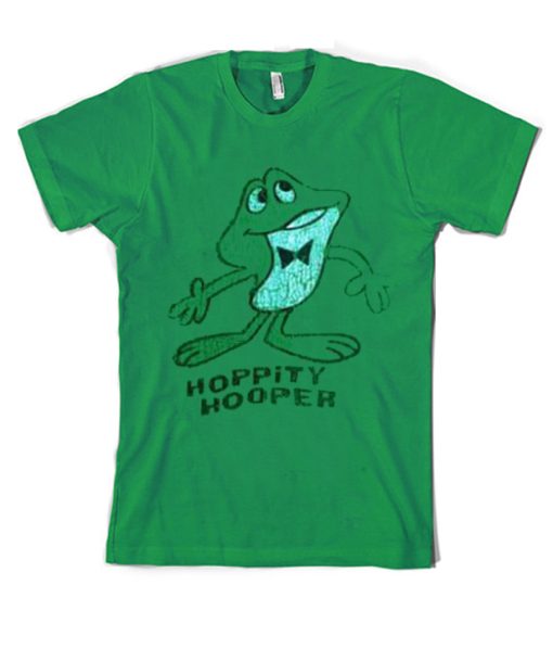 Vintage Hoppity Hooper Frog Funny 1980s smooth graphic T Shirt