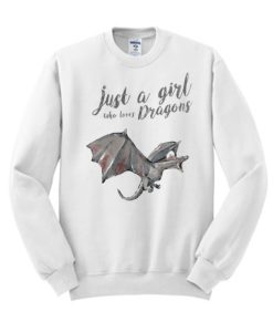 Watercolor Dargon lover graphic Sweatshirt