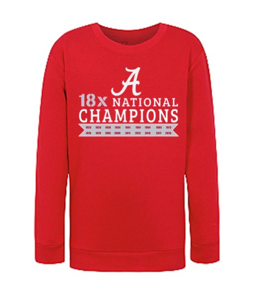 Alabama Crimson smooth Sweatshirt