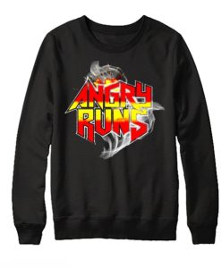 Angry Runs Black smooth Sweatshirt