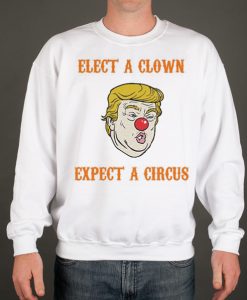 Anti Trump Funny Clown graphic Sweatshirt