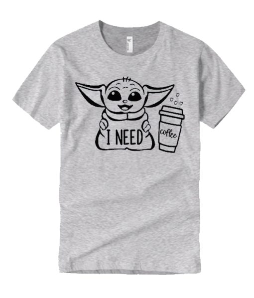 Baby Yoda - I Need Coffee smooth T Shirt