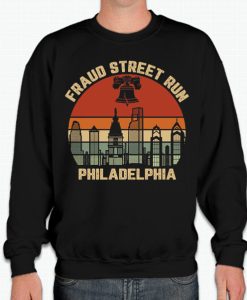 Fraud Street Run Philadelphia graphic Sweatshirt