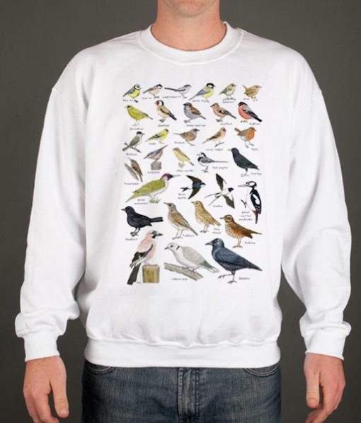 Garden Birds graphic Sweatshirt