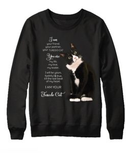 I Am Your Friend Your Partner Your Tuxedo Cat smooth Sweatshirt