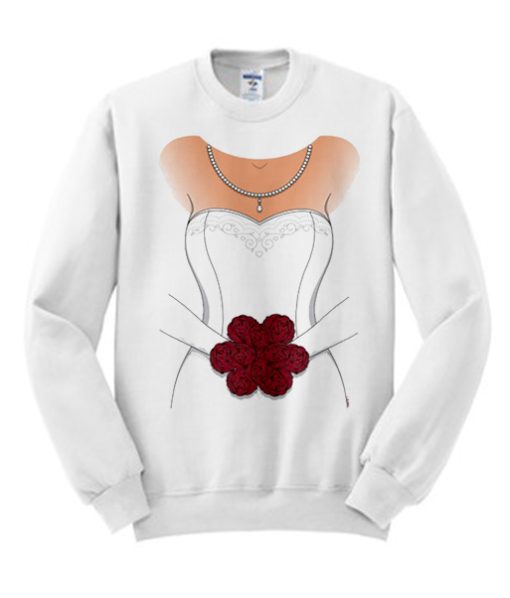 Ladies wedding dress smooth Sweatshirt