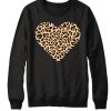 Leopard Heart smooth Sweatshirt