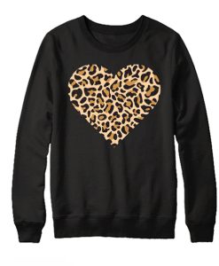 Leopard Heart smooth Sweatshirt